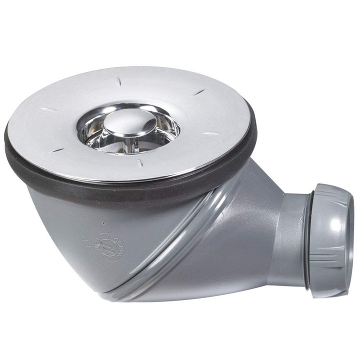 Wirquin James 34230004 Duschabfluss, passend für verschiedene Positionen, Durchmesser: 9 cm, Abgangd