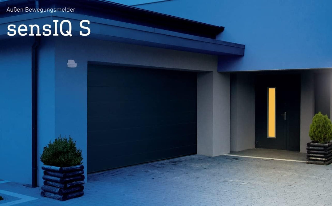 Steinel Bewegungsmelder sensIQ S KNX Weiss, 300°|20 m Profi-Sensor, Unterkriechschutz, inkl. Eckwand