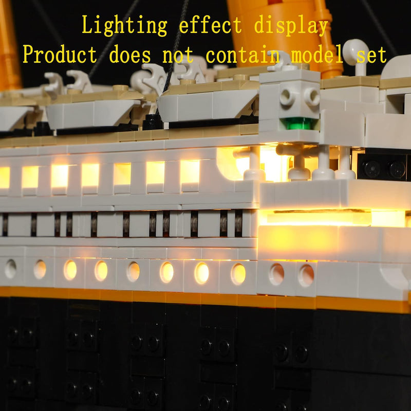 GEAMENT LED Licht-Set Kompatibel mit Lego Titanic - Beleuchtungsset für Creator 10294 Baumodell (Leg