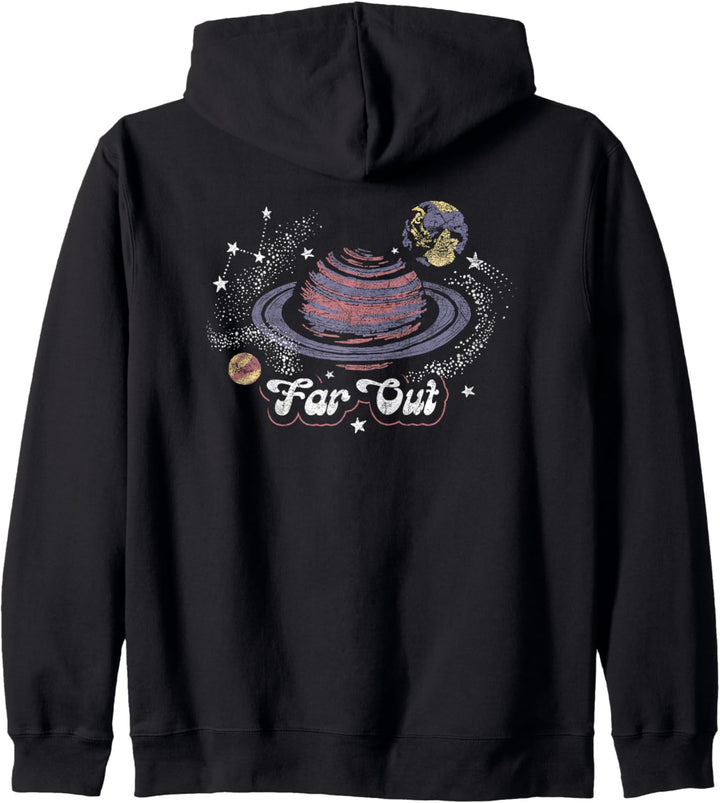 Trendy You're Outta This World Retro Solar System Front Back Kapuzenjacke