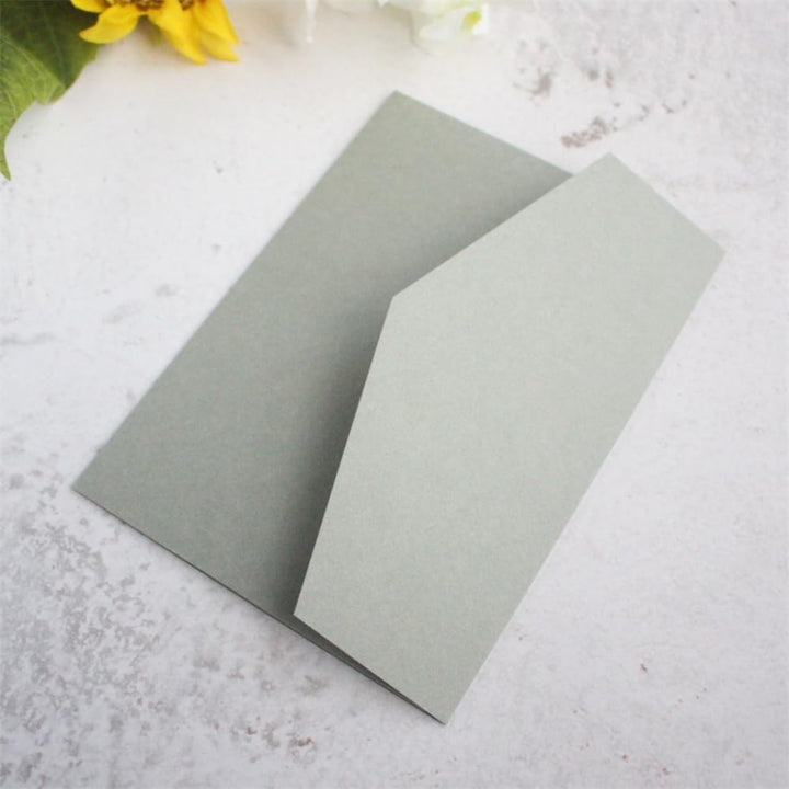 Umschläge für Hochzeitseinladungen, grünlich, dreilagig, 25 Stück, Geburtstag, Graduierung, Party, D