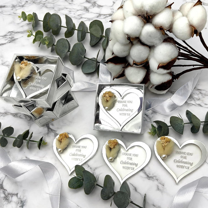 gastgeschenke Hochzeit personalisiert. 40 Stück, Gold Silber Acryl Hochzeit gastgeschenke für die gä