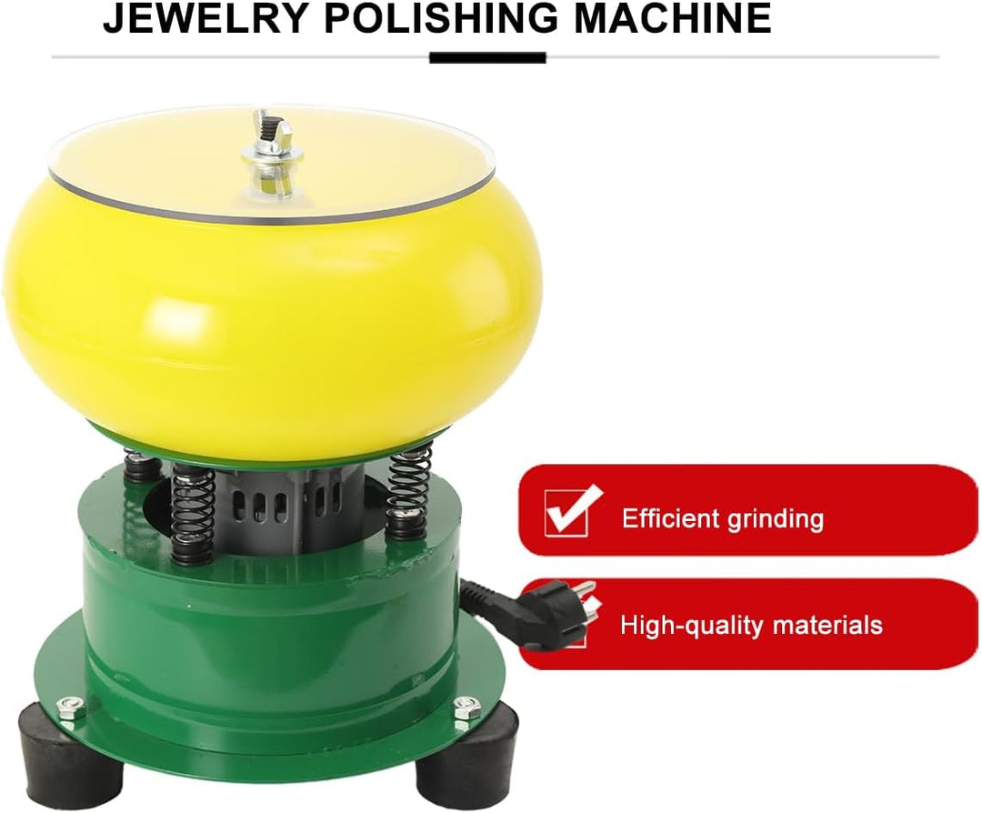 8 Zoll Poliermaschine Schmuck 100W Professionelles Steinpoliermaschine Elektrische Vibrierende Polie