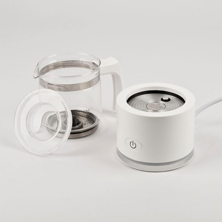 Girmi ML70 Milchaufschäumer, 600 W, Fassungsvermögen 250 ml, Glasbehälter, automatische Abschaltung,
