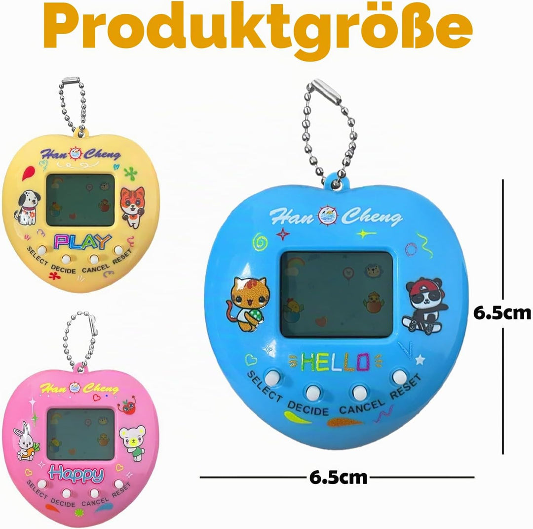 Elektronische Haustier Spielmaschine, 3 Stück Tragbares Haustierspielzeug, Handheld Virtuelle Hausti