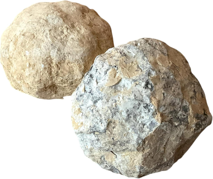 Geoden Set in Orangengrösse I 2 sehr grosse Geoden I je 8-9 cm und gesamt 800-1000 Gramm zum selber