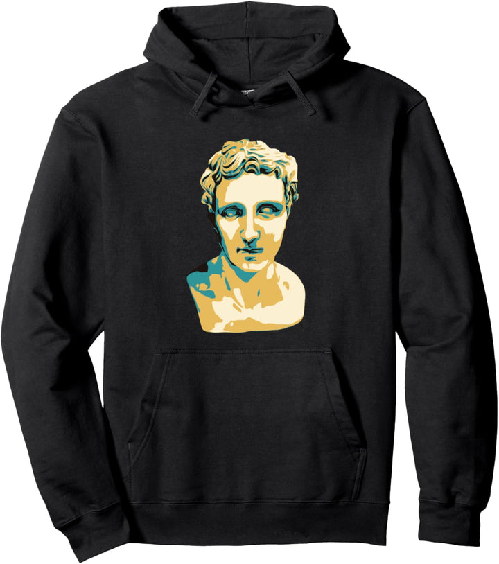 Portrait Statue of Alexander The Great Pullover Hoodie
