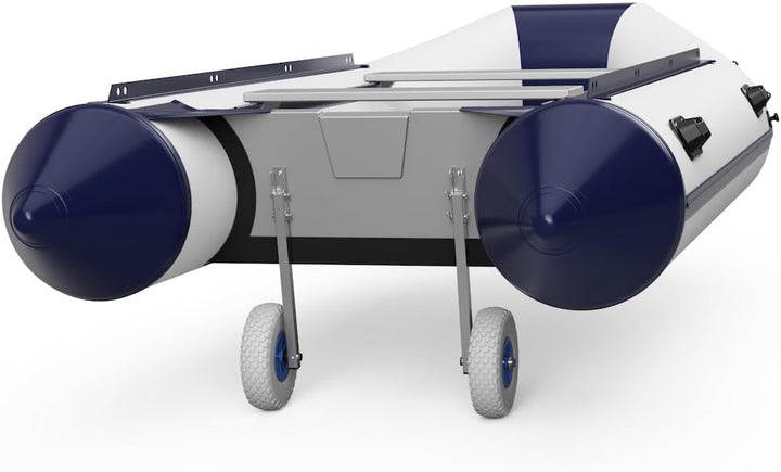SUPROD Heckräder Slipräder Schlauchbooträder Transporträder klappbar Edelstahl ET260 grau/blau, grau