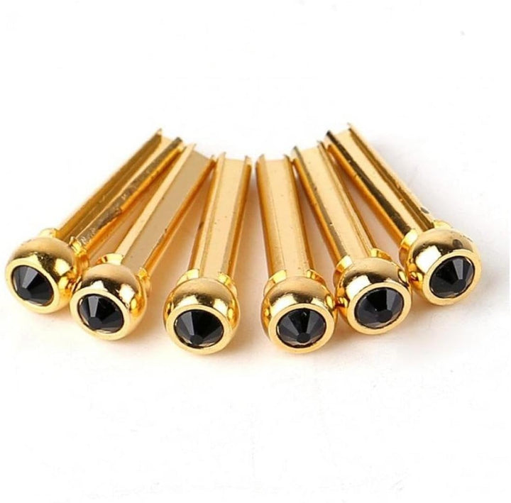 Guitar Bridge Pins 6pcs Messinggitarren -Strings Kegel Feste Stifte Schnurnagelstifte Für Folk Acous