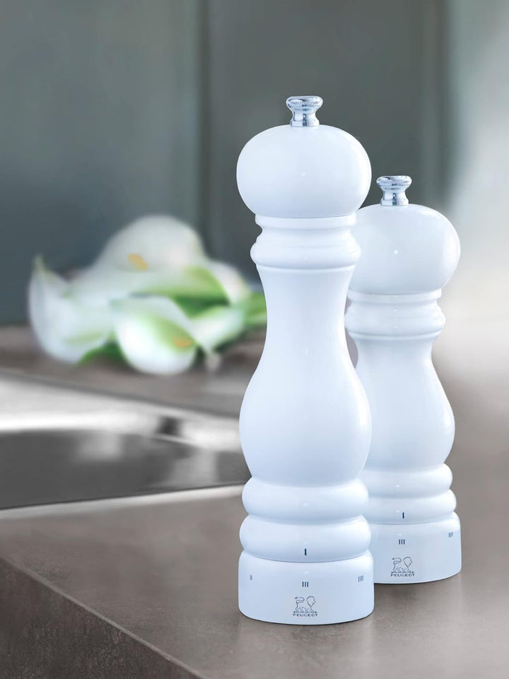 Peugeot Paris Manuelle Pfeffermühle, Mahlgradeinstellung u'Select, Höhe: 22 cm, Holz, Weiss, 27827 2