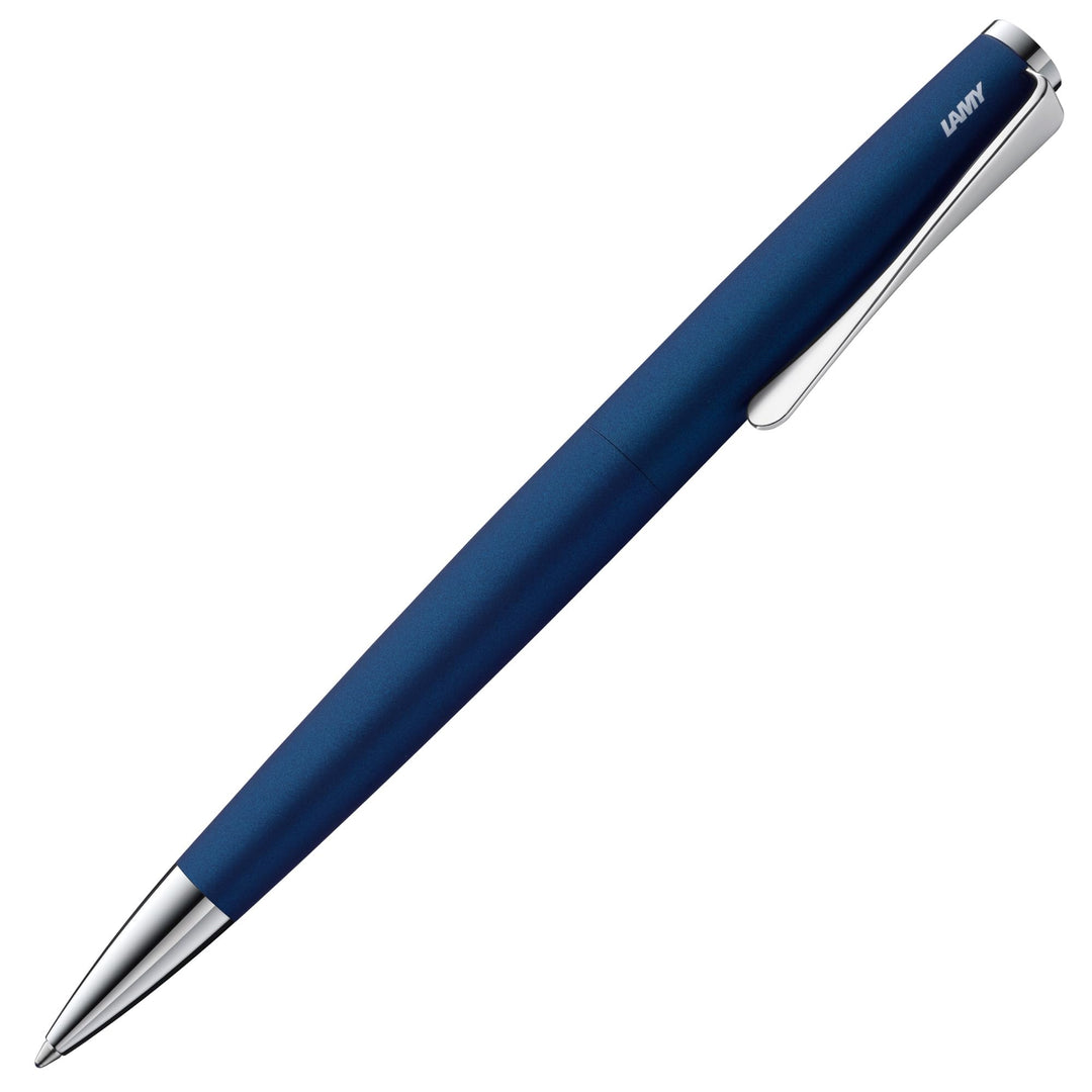 LAMY studio Premium Kugelschreiber 267 aus Edelstahl in mattem Lack-Finish, propellerförmige Clip-Dr