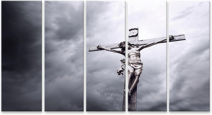 islandburner Bild auf Leinwand Kreuzigung Von Jesus Christus Bilder Wandbilder Poster Leinwand 160x8