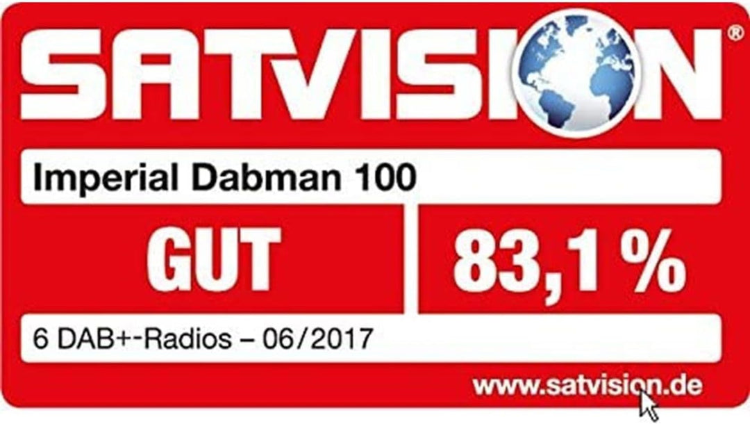 Imperial DABMAN 100 DAB+ und UKW Radio, Farbe:schwarz schwarz Single, schwarz Single