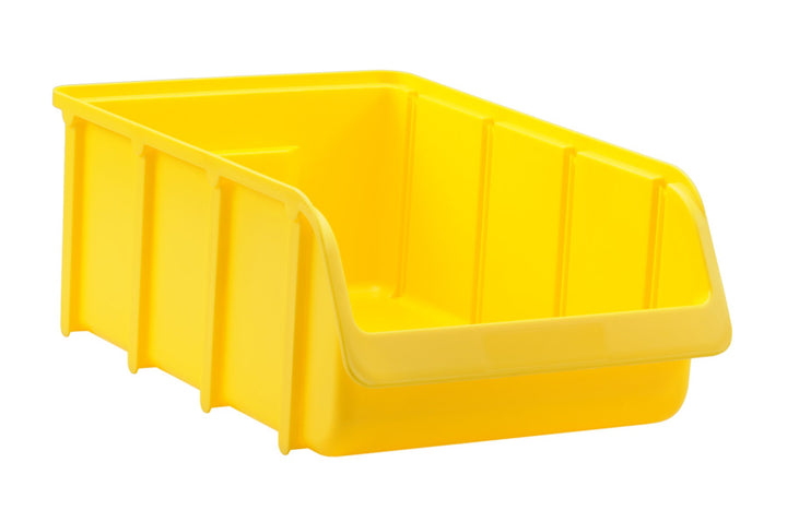 hünersdorff 675200 Sichtbox / Stapelbox / Lagerbox in Grösse 5, stapelbar, Farbe: Gelb Gelb 5, Gelb