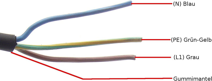 H07RN-F Gummileitung 3x1,5 mm² 3g1,5 Gummischlauchleitung Kabel Leitung Aussenbereich 15m 3x1,5; 15m