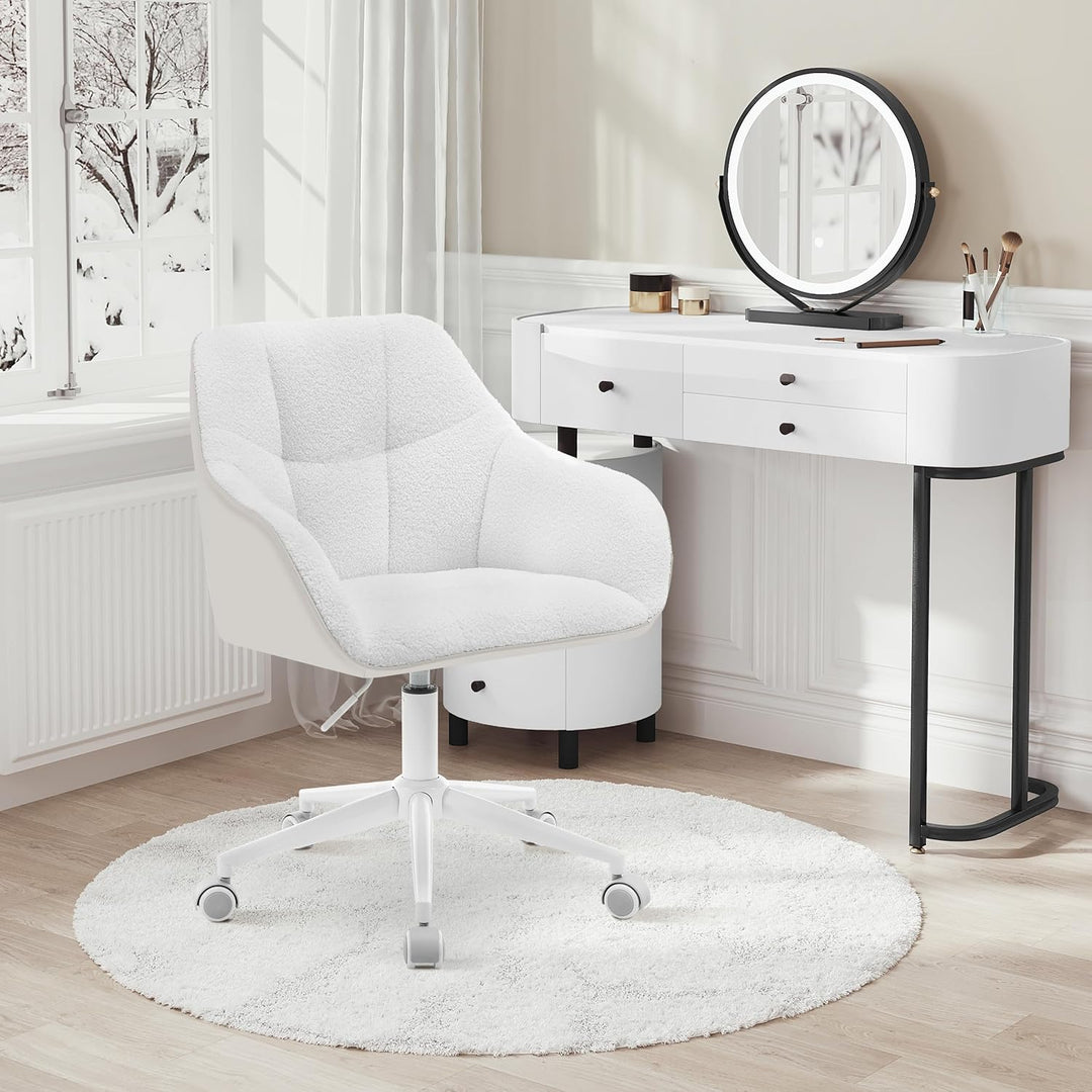 WOLTU Homeoffice Stuhl, Schreibtischstuhl, Drehstuhl, Schminkstuhl, höhenverstellbar, 150 kg belastb