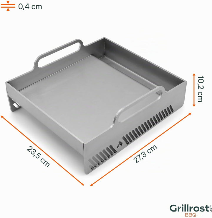 Grillrost.com Das Original Sizzle Plancha Weber und Napoleon - passend für Seitenbrenner und Sizzle