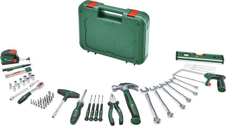 Bosch Werkzeug-Set 64-teilig (vielseitige, ergonomische Werkzeuge aus hochwertigen Materialien; Zang