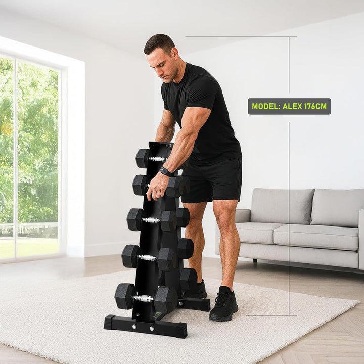 PhysKcal Kurzhantel Rack,Hantelablage für Kurzhanteln, Strapazierfähiger Stah,250kg/300kg Belastbark