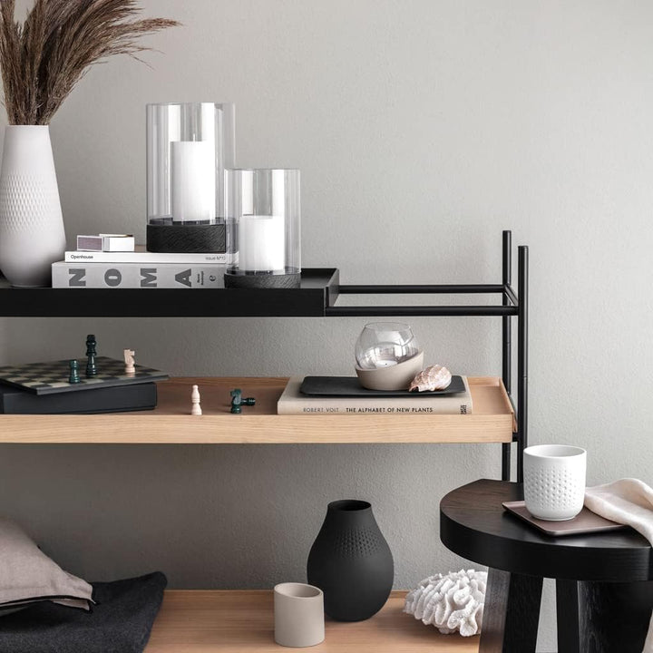 Villeroy & Boch – Manufacture Rock Home Windlicht Grösse L, 15x15x24,5 cm, schwarz Windlicht Grösse