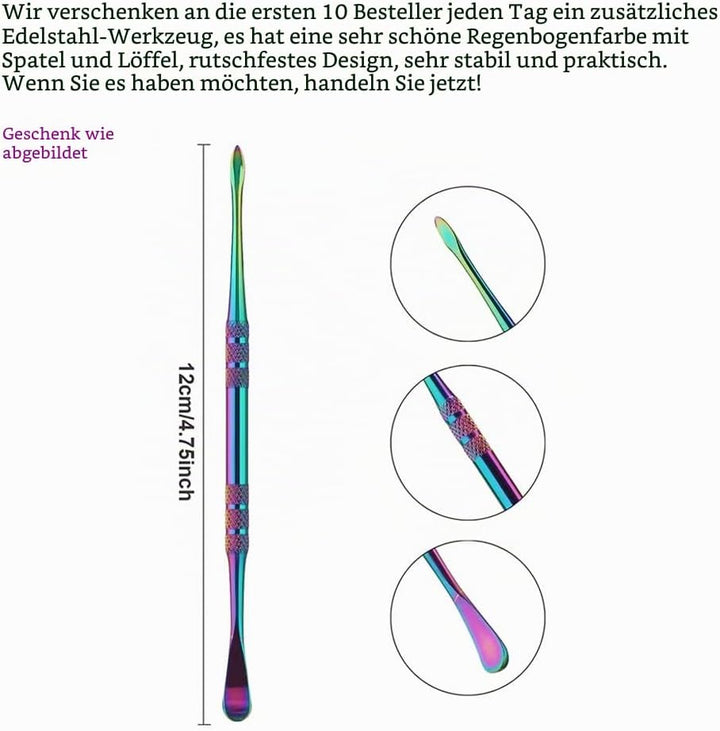 MOFIST 5 g dicke, schwarze UV-Schutz, kleine Gläser mit Deckel, 5 ml, Konzentrat, Gläser für luftdic