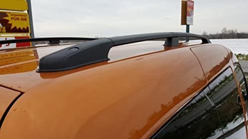 Germansell Dachreling kompatibel mit VW Caddy ab Bj. 2003 Alu Schwarz