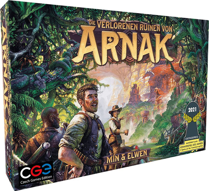 Czech Games Edition Die verlorenen Ruinen von Arnak - Abenteuerliches Brettspiel mit innovativen Spi