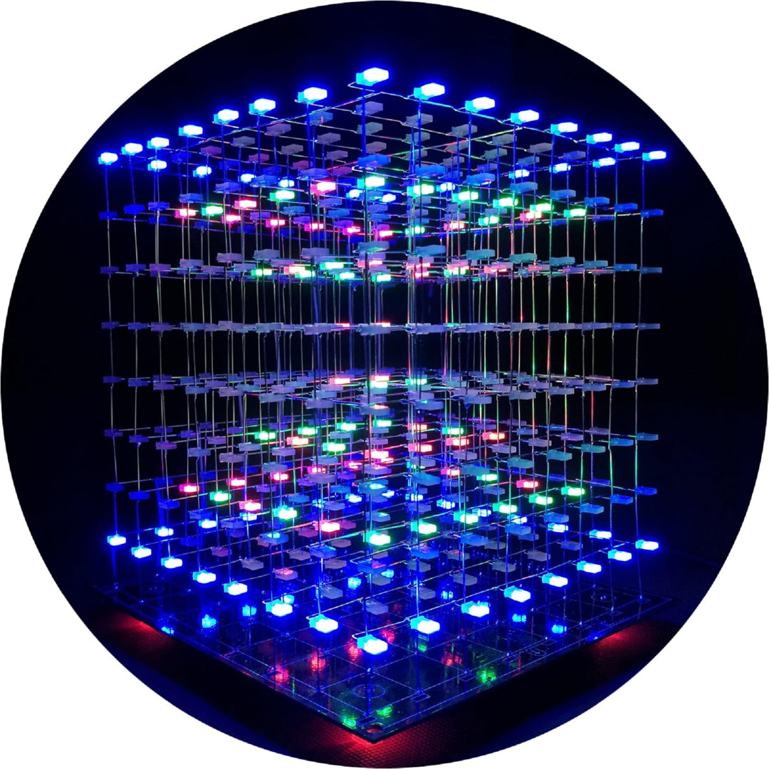 LED Licht Cube Kit 3D Led Cube 8x8x8 With Diy Kit Elektronische Kit für schulpädagogisches Labor