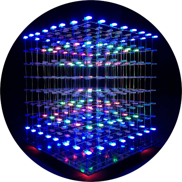 LED Licht Cube Kit 3D Led Cube 8x8x8 With Diy Kit Elektronische Kit für schulpädagogisches Labor