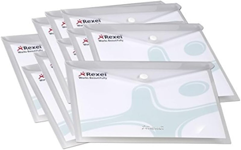 Rexel AZ2101660 Ice Dokumententasche A4 quer Praktische Sammelmappe aus Polypropylen zur Ablage von