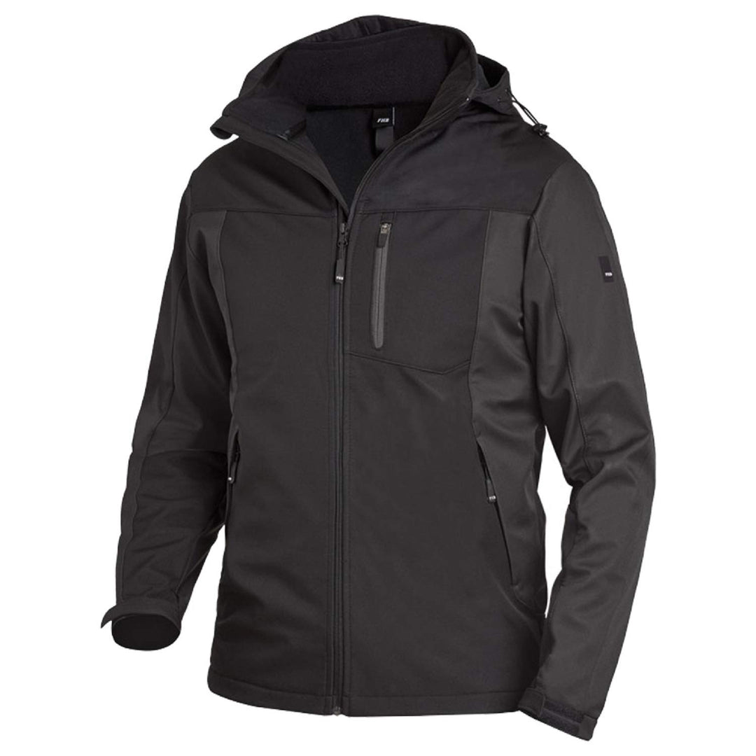 FHB Arbeit Softshelljacke "Jannik", 1 Stück, 2XL, anthrazit/schwarz, 79105-1220-2XL XXL Anthrazit /