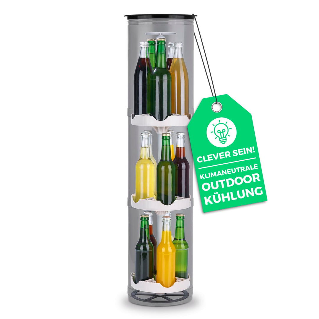 EASYmaxx Flaschenkühler Outdoor | Erdloch- Bierkühler, Camping Kühlschrank, Flaschenkühlschrank | bi