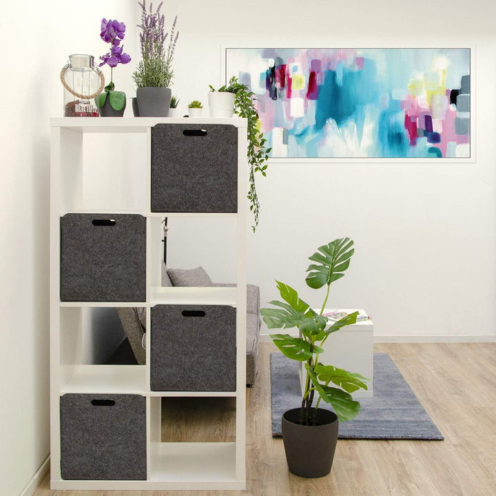 DuneDesign 100% Recycling Filz Aufbewahrungsbox 33x38x33 - Kompatibel mit Kallax Regal - Cube Organi