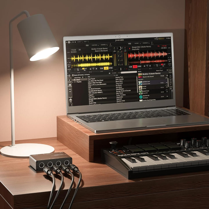 DigitalLife 5-Ein-/2-Ausgangs MIDI Merge Box - (5-Pin DIN MIDI Schnittstelle, MERGE-5) MERGE-5-DL, M