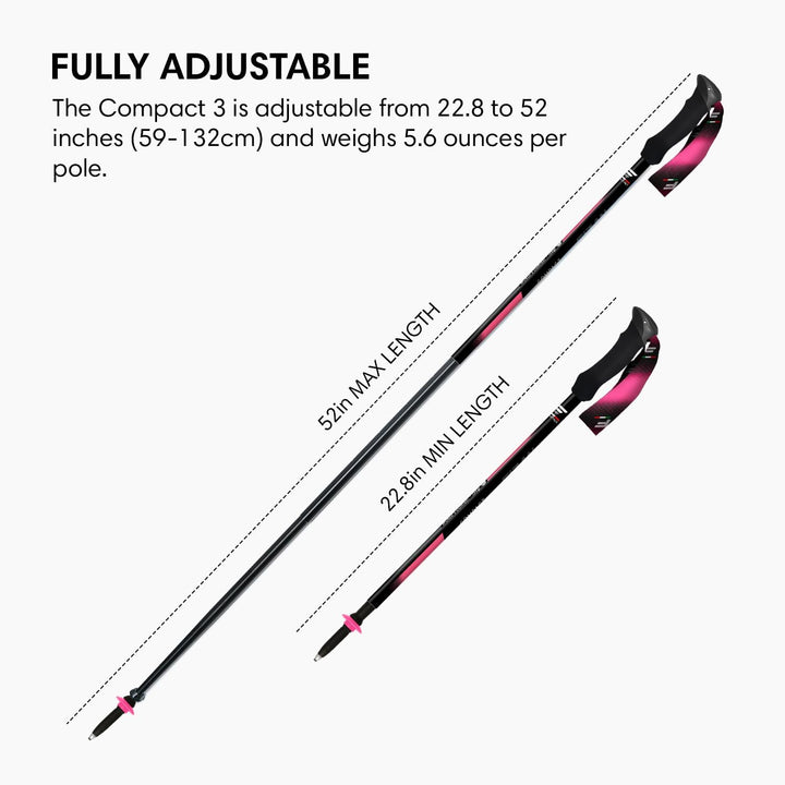 Fizan Compact 3 Pink / EVA-Schaumstoff, Compact 3 Pink / EVA-Schaumstoff