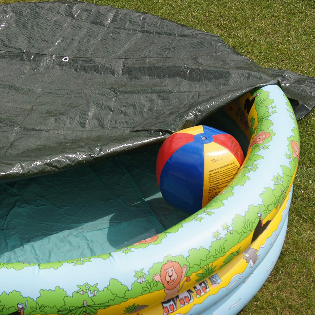 Connex Schutzplane 5 x 6 m - 100 g/m² - Beidseitig beschichtet - Wasserabweisend &amp; UV-stabilisiert -