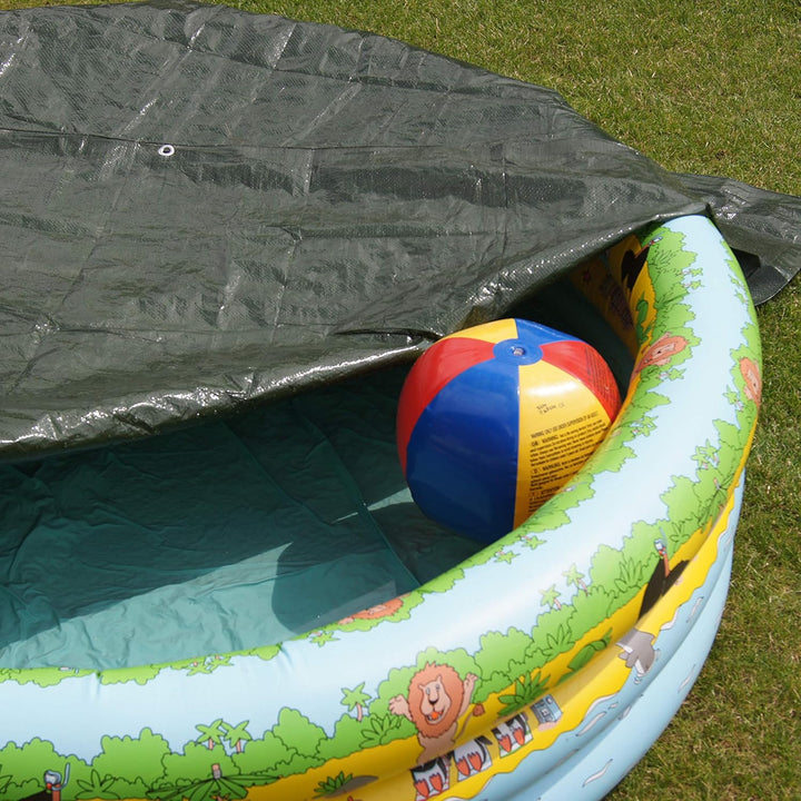Connex Schutzplane 5 x 6 m - 100 g/m² - Beidseitig beschichtet - Wasserabweisend &amp; UV-stabilisiert -