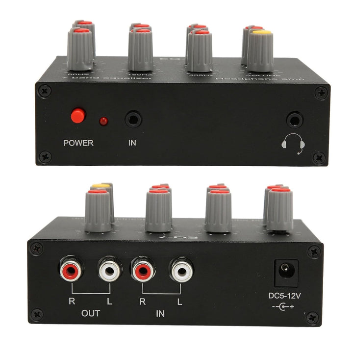 Focket EQ 7 Band Car Audio Graphic Equalizer, 12dB High Bass Anpassung Dual Channel Graphic Equalize