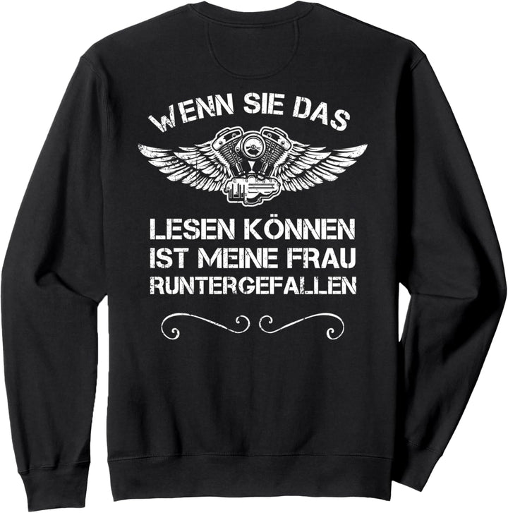 Wenn Sie das lesen können ist meine Frau runtergefallen Sweatshirt