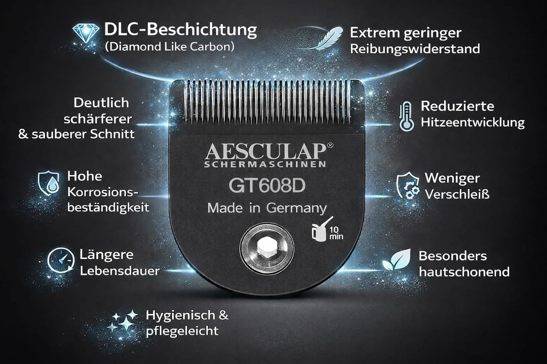 Rotschopf24 Edition: Aesculap Isis Akku Pfotentrimmer/Schermaschine + Tasche. Made in Germany.