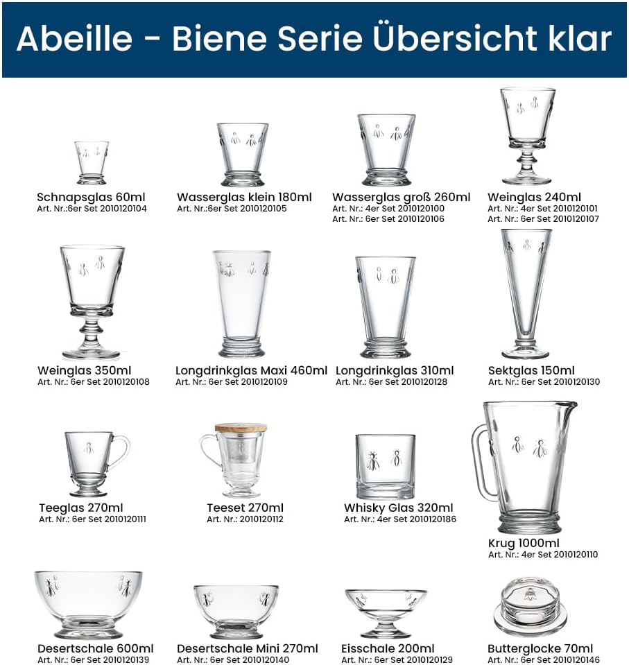 La Rochère Krug Biene 1,0ltr. H18cm