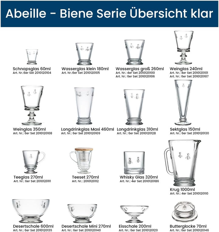 La Rochère Krug Biene 1,0ltr. H18cm