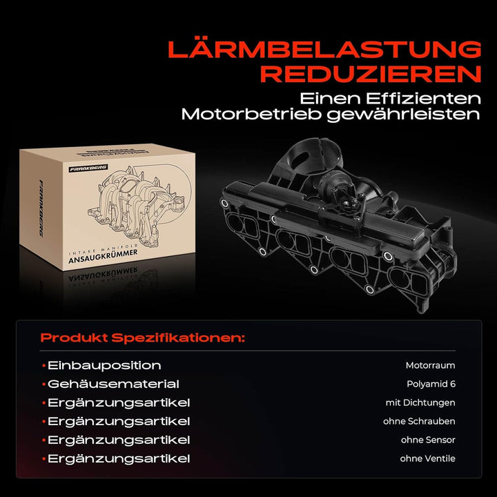 Ansaugkrümmer mit Dichtung für C200 C220 E200 E220 W203 W204 S203 W211 S211 2.2L 2002-2011 646090233
