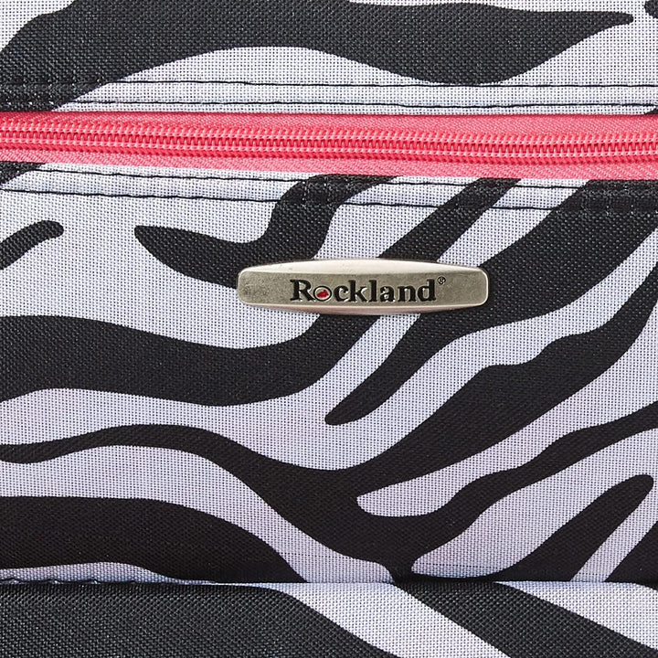Rockland Fashion Softside Gepäck-Set, aufrecht stehend, pink Zebra, Einheitsgrösse, Fashion Softside
