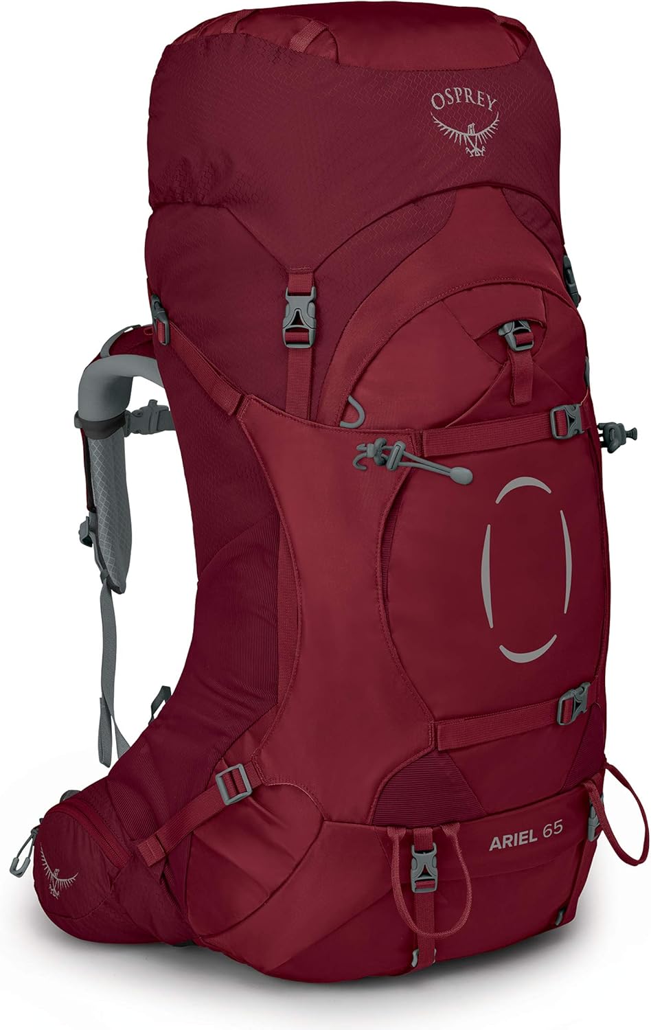 Osprey Ariel 65 Trekkingrucksack für Frauen Claret Red XS-S, Claret Red XS-S