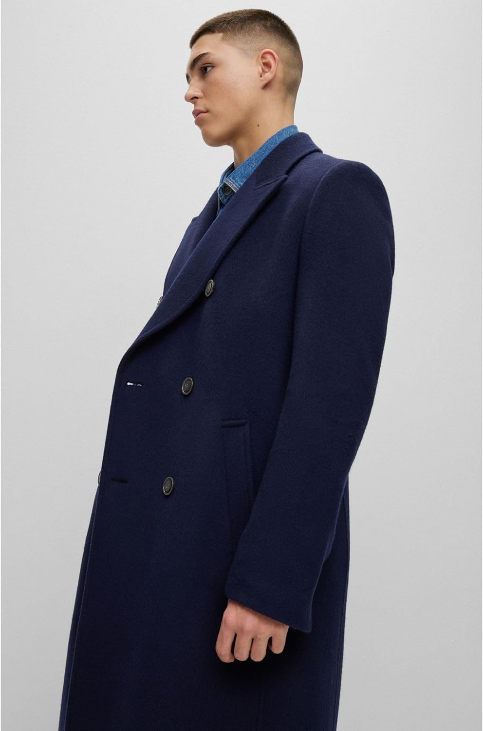 HUGO Herren Coat 106 Dark Blue405, 106 Dark Blue405