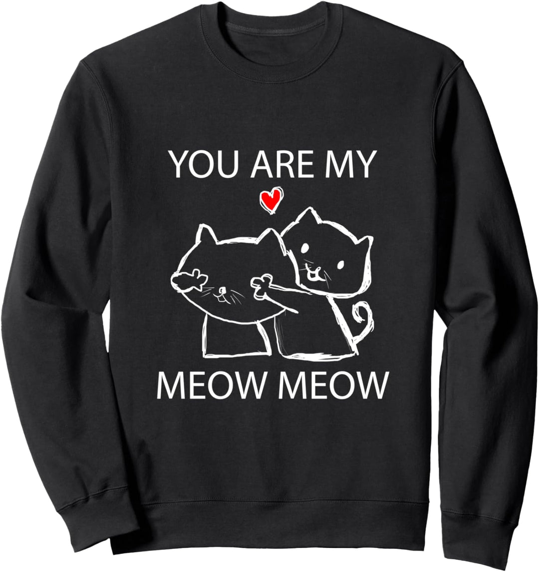 Katze Verliebte Paare Liebesbeweis Valentinstag Geschenke Sweatshirt