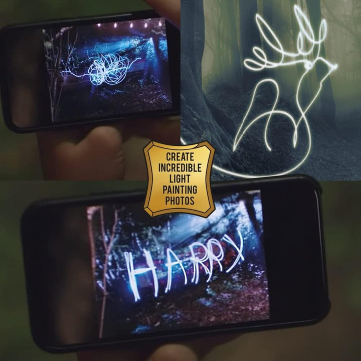 Wow Stuff! Harry Potter Voldemort Zauberstab 18 cm mit Lumos Licht – offiziell Lizenziertes Wizardin