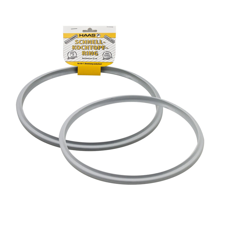 Haas Schnellkochtopf Dichtungsring 2er Set für Silit Sicomatic Kochtöpfe 22cm