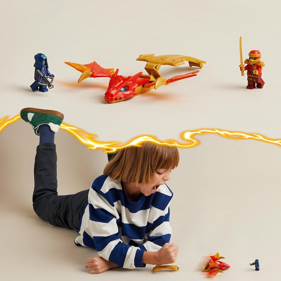 LEGO NINJAGO Kais Drachengleiter, Ninja-Set mit Drachen-Spielzeug und Figuren inkl. Kai-Minifigur mi